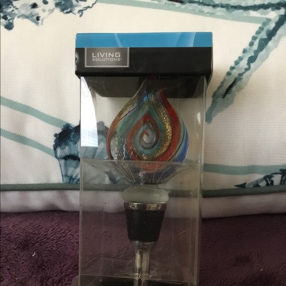 NWT Glass Wine Stopper. - Picture 1 of 8